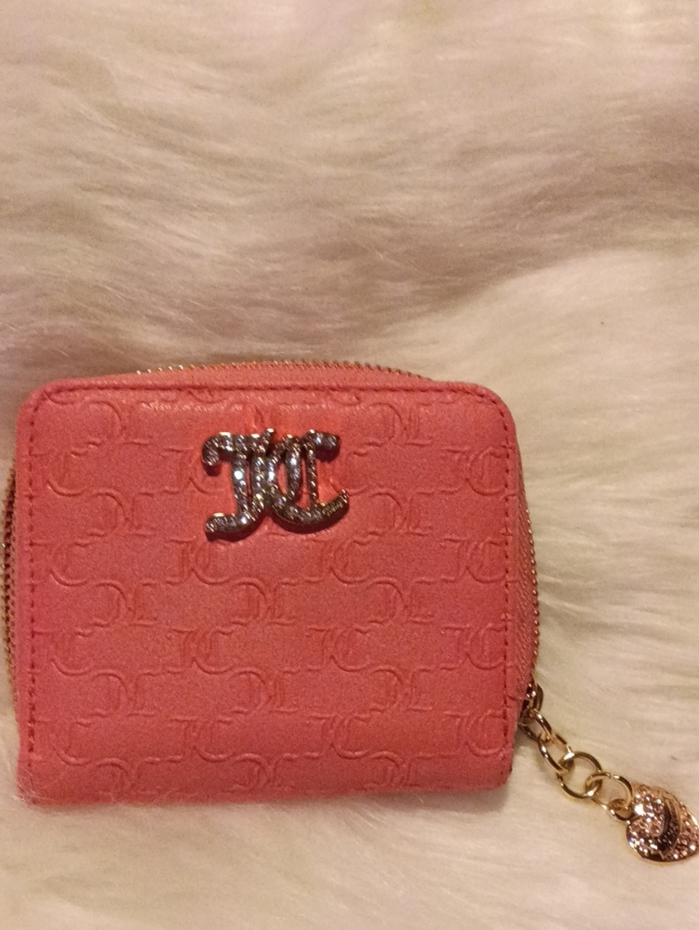 Jiluicy Couture Pink Zip-Around Women's Wallet